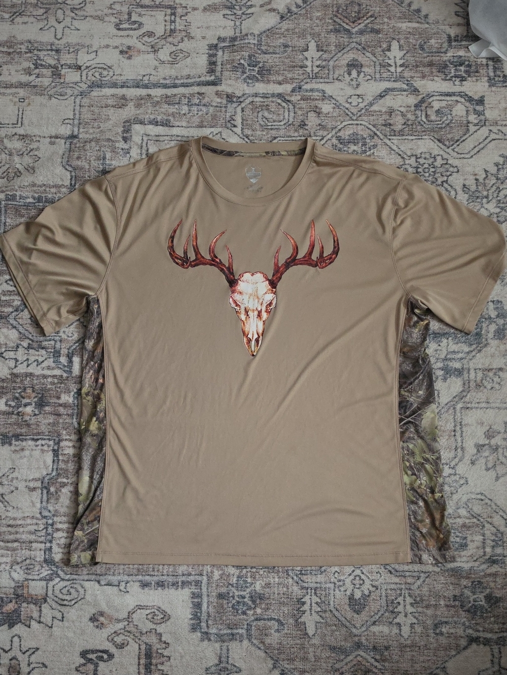 Southern Legends Men's XLTan Graphic Short-Sleeve Performance Shirt. Never Worn.